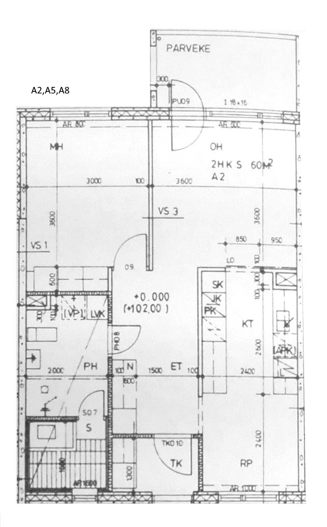 Koulutie1-3 Kaksio 60m2
